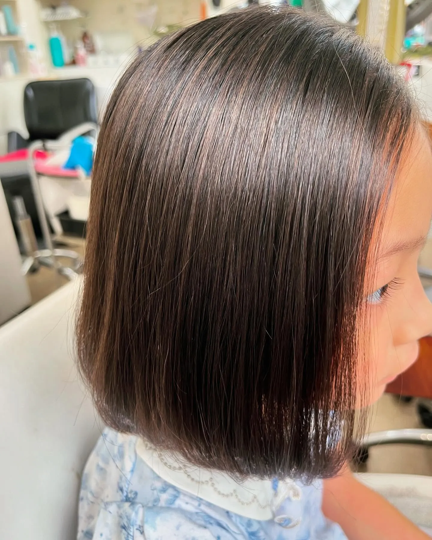 念願のサラサラストレートヘアー。