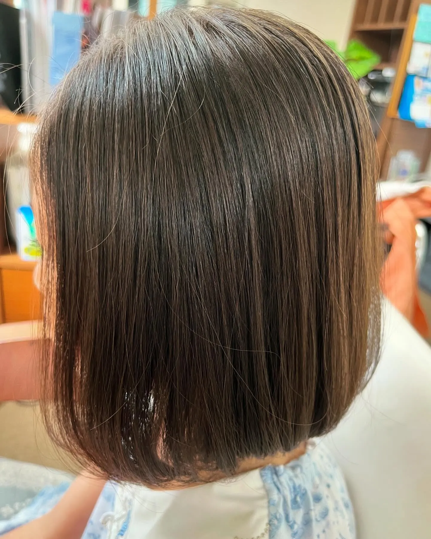 念願のサラサラストレートヘアー。