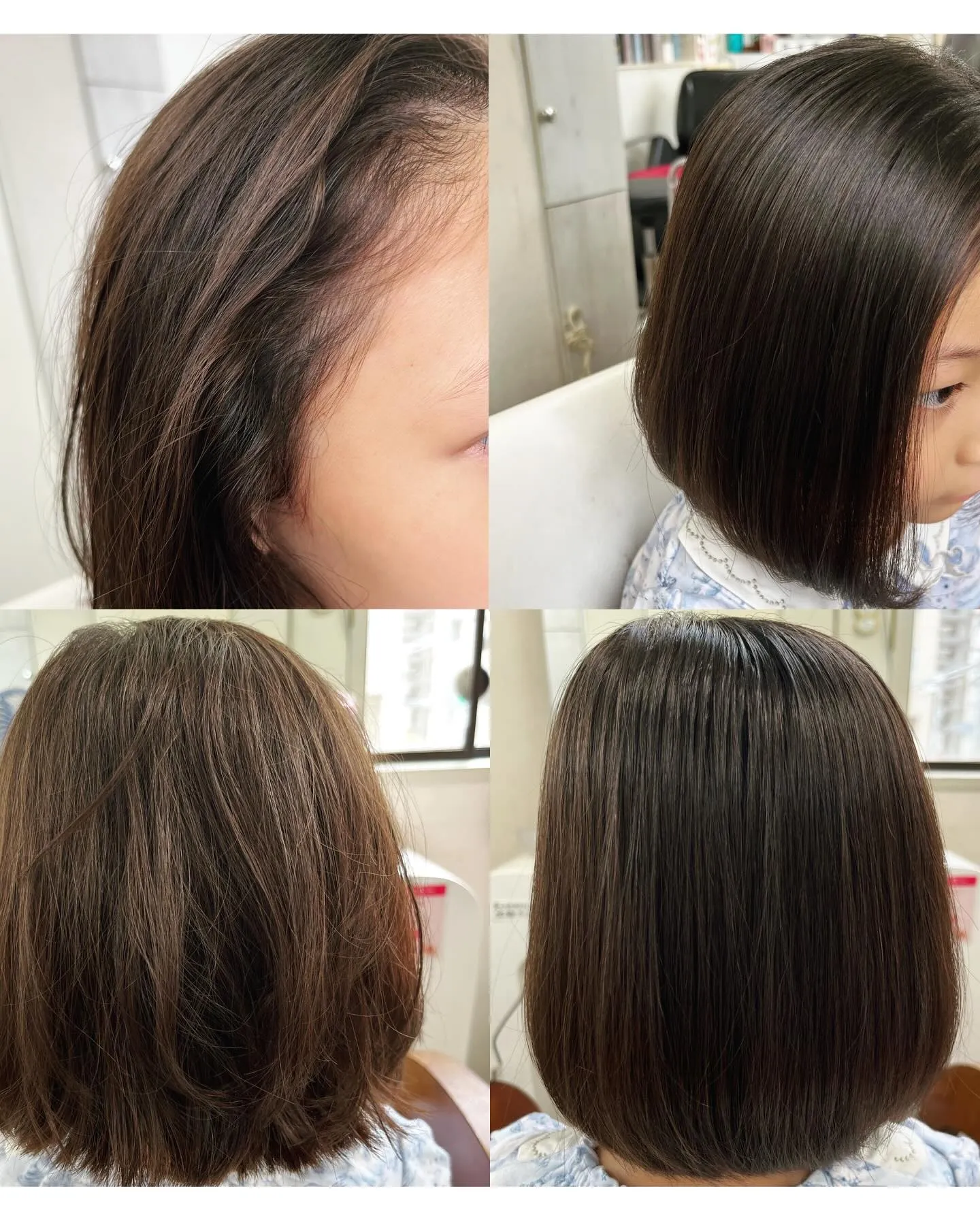 念願のサラサラストレートヘアー。